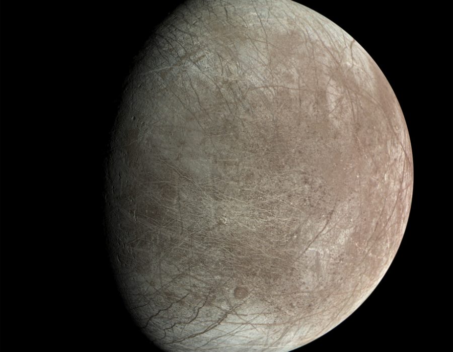 नासाको जुनो मिसनले युरोपामा रहेको हिउँको गोलाको हाई-डेफिनिशन दृश्य प्रदान