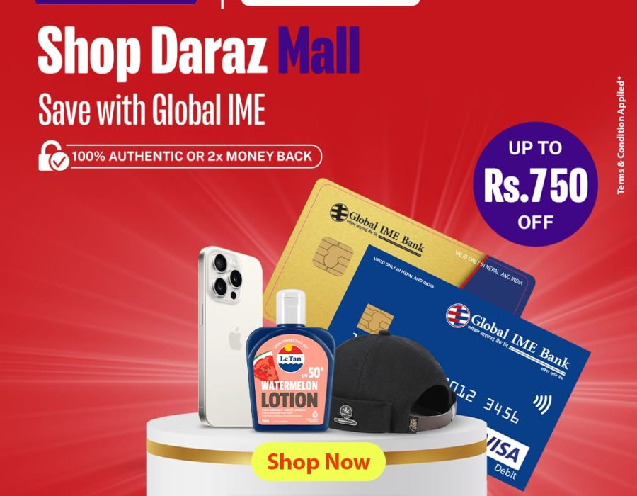 ग्लोबल आइएमई बैंकका ग्राहकलाई दराजमा १५ प्रतिशत छुट