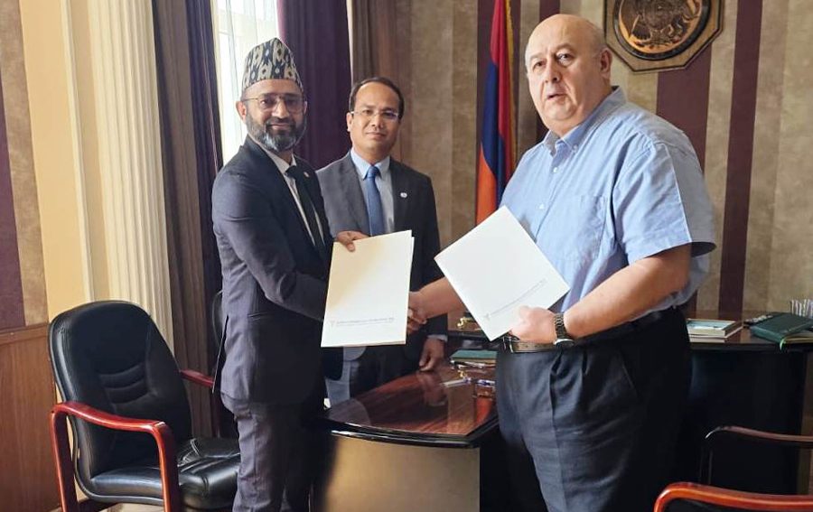 नेपाल चेम्बर र अर्मेनियाको चेम्बरबीच व्यापार एवं सूचना प्रविधिमा सहकार्य हुने