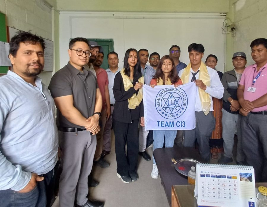 हल्ट प्राइजमा सहभागी हुने नेपाल इन्जिनियरिङ कलेजका विद्यार्थीलाई विदाई