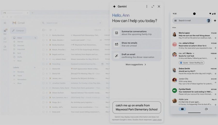 गुगलले जेमिनीलाई जिमेल साइड प्यानलमा ल्यायो