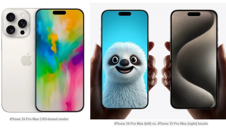 आईफोन १६ प्रो र आईफोन १६ प्रो म्याक्सको सटीक आयामहरू लीक