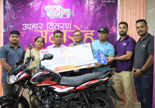 Ncell’s retailer Nagendra wins Discover bike