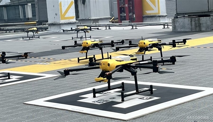 Beijing launches drone delivery service on the Great Wall