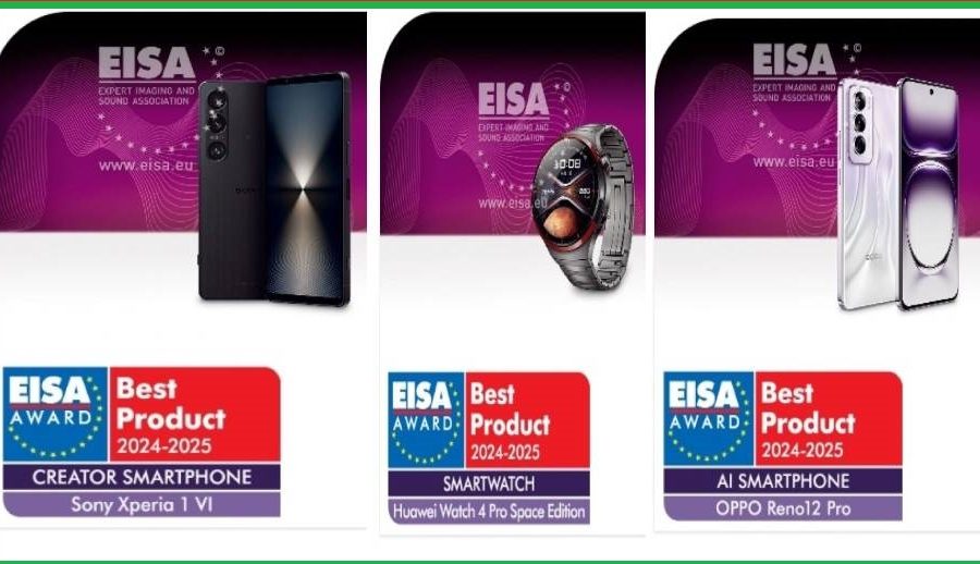 सोनी, ओपो र ह्वावेका स्मार्टफोन र स्मार्टवाचले जिते ईआईएसए अवार्ड