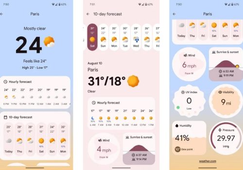 गुगलको छुट्टै वेदर एप अब डाउनलोडको लागि उपलब्ध
