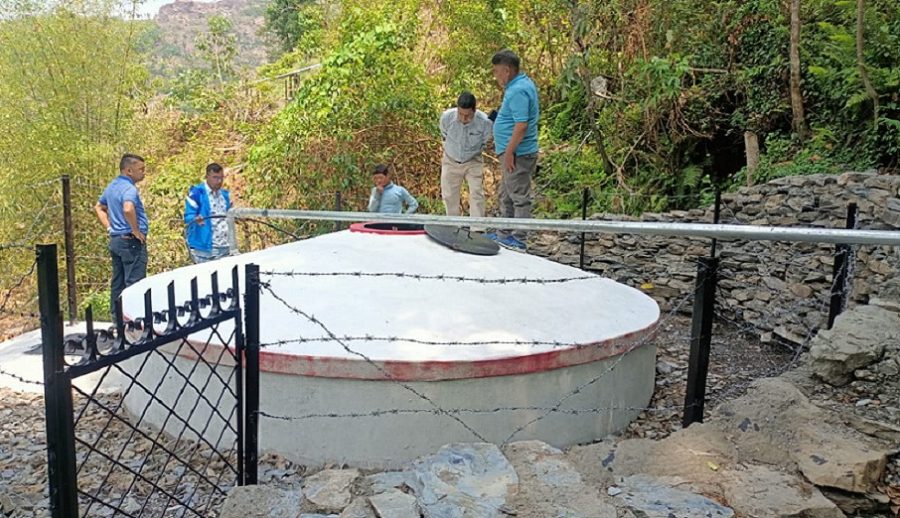 म्याग्दीमा ‘लिफ्ट’ प्रविधिबाट खानेपानी आयोजना निर्माण, स्थानीय लाभान्वित