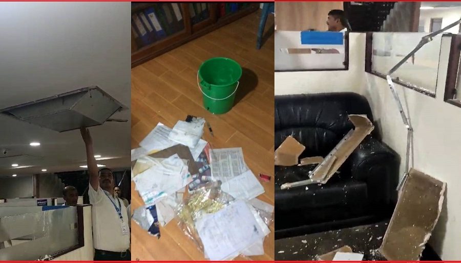 दूरसञ्चार प्राधिकरणको कार्यालय जोखिममा: कोठाकोठामा आहाल, कर्मचारी र सेवाग्राही असुरक्षित