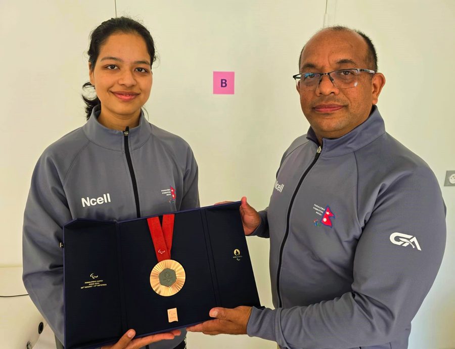 एनसेलले पलेशा र पेरिस पारालिम्पिक्समा नेपाललाई प्रतिनिधित्व गर्ने खेलाडीहरुलाई सम्मान गर्दै