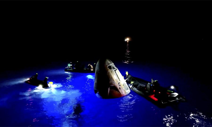 Historic private astronaut mission splashes down off Florida