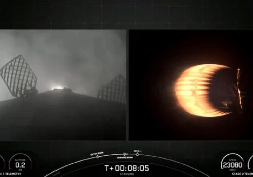 स्पेसएक्सले क्यालिफोर्नियाबाट एकैपटक प्रक्षेपण गर्यो २० ओटा स्टारलिंक स्याटेलाइट