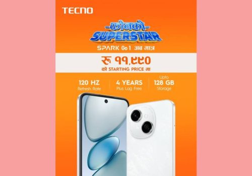 ‘टेक्नो स्पार्क गो वान स्मार्टफोन बजारमा उपलब्ध: ´शुरूवाती मूल्य ११ हजार ९९० रुपैयाँ