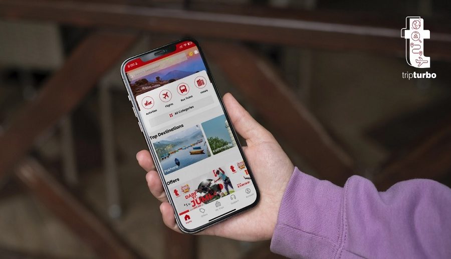 ओटिए  प्लेटफर्म  ‘ट्रिप टर्बो’ मार्फत् हवाई टिकट र साहसिक गतिविधिको बुकिङ मोबाइल एपबाटै 