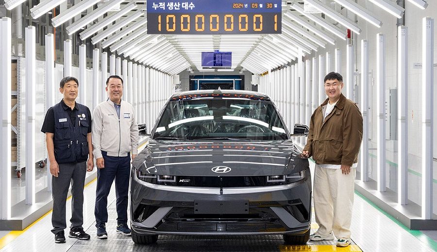 Hyundai Motor hits major milestone with 100 million vehicles produced globally
