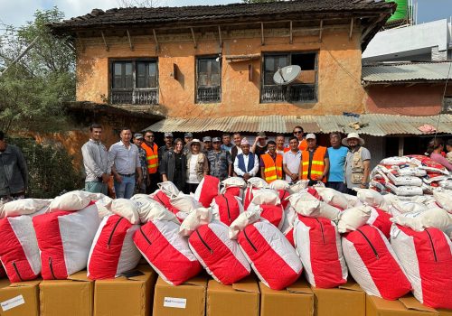 Ncell Foundation distributes educational kits to affected children and relief packages to flood and landslide-hit families