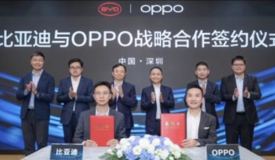 विद्युतीय सवारी साधन र एआई निर्माणका लागि ओपोद्वारा बीवाईडीसँग साझेदारी