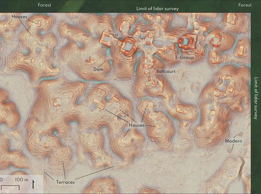 लाईडार प्रविधिमार्फत गरिएको सर्वेक्षणबाट फेला पर्यो ‘माया सभ्यता’को एउटा विशाल सहर र अन्य संरचना