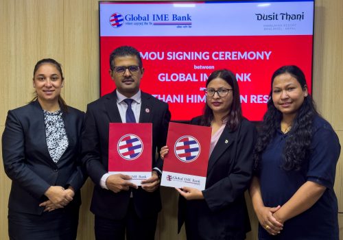 ग्लोबल आइएमई बैंकका ग्राहकलाई दुषित थानी हिमालयन रिसोर्टमा १५ प्रतिशत छुट