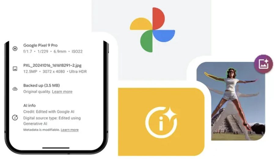 एआई मार्फत तस्विरहरू कहिले परिमार्जन गरिए भन्ने जानकारी गुगल फोटोजले देखाउने