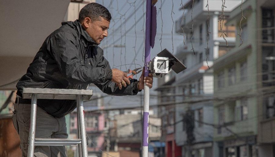 काठमाडौँ महानगरमा वायु गुणस्तर निगरानी उपकरण जडान