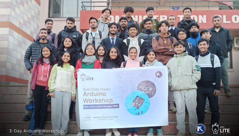 केईसीमा तीनदिने अर्डुइनो वर्कशप सम्पन्न, केईसी लाइट २०८१ को तयारी जारी