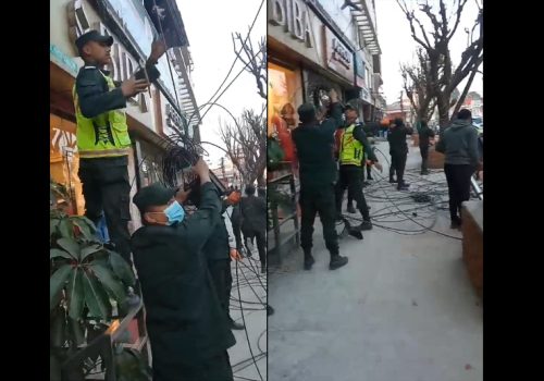 ‘इन्टरनेट सेवा प्रदायकहरु आ-आफैं लड्दा दरबारमार्ग क्षेत्रमा तार भूमिगत गर्न कठिन’