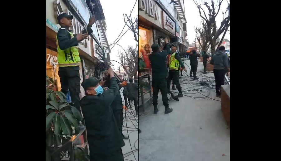 ‘इन्टरनेट सेवा प्रदायकहरु आ-आफैं लड्दा दरबारमार्ग क्षेत्रमा तार भूमिगत गर्न कठिन’