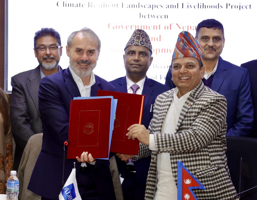 नेपाल र एडिबीबीच दुईवटा परियोजनाका लागि २१ अर्ब २३ करोडको सहयोग सम्झौता