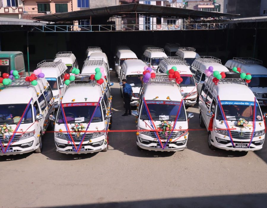 दश करोड बढी लगानीमा विद्युतीय माइक्रोबस सञ्चालन