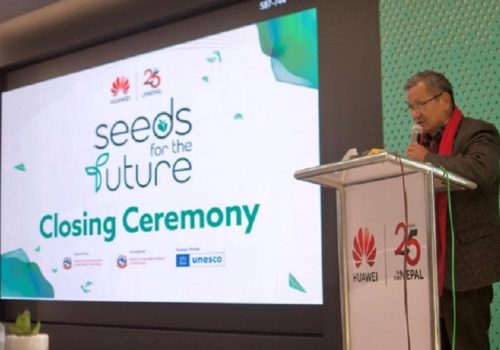 Minister Gurung inaugurates Huawei Nepal Exhibition Center at closing ceremony of Seeds for the Future 2024