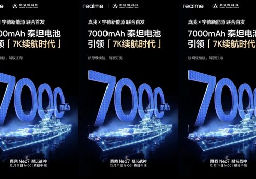 रियलमी नियो७ मा ७ हजार एमएएचको ठूलो ब्याट्री समावेश गरिने