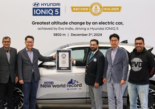 Hyundai Ioniq 5 takes part in Guinness World Records™ Title for the Greatest Altitude Change by an Electric Car