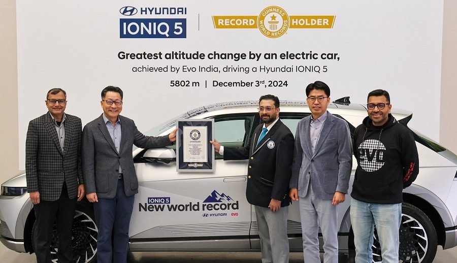 Hyundai Ioniq 5 takes part in Guinness World Records™ Title for the Greatest Altitude Change by an Electric Car