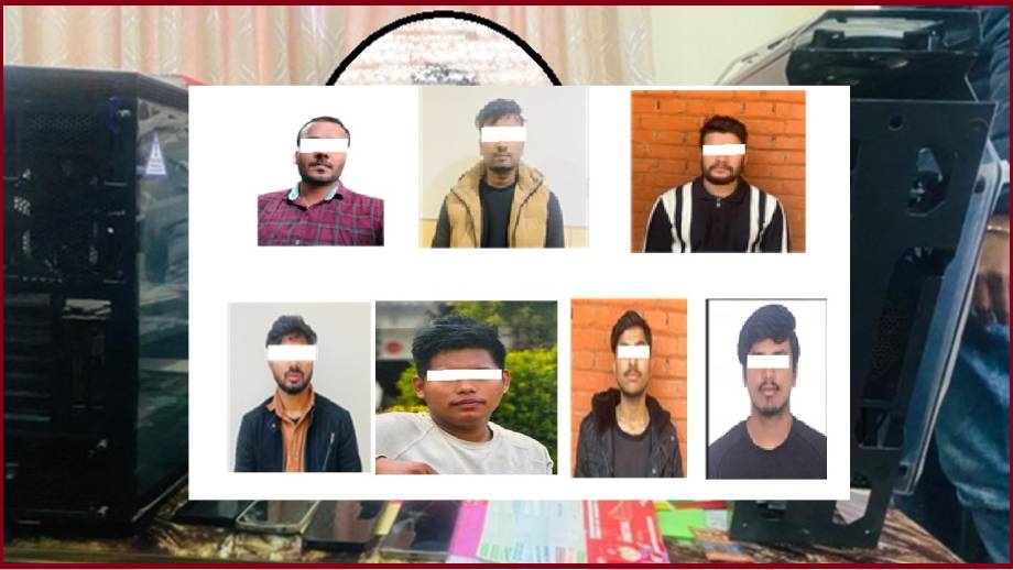 क्रिप्टोकरेन्सी कारोबार तथा अनलाइन ठगीमा संलग्न २ भारतीयसहित ७ जना पक्राऊ