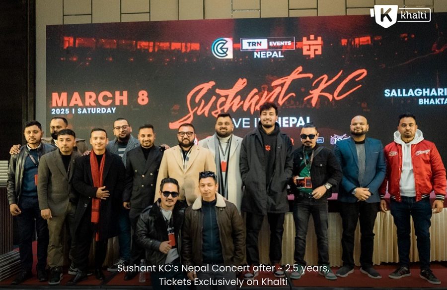 Sushant KC’s Nepal concert after two and a half years, tickets exclusively on Khalti