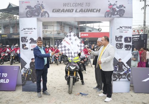सीजी मोटर्सद्वारा बिर्तामोडमा हिरोको एक्स्ट्रिम सिरिजको क्षेत्रीय ग्राण्ड लञ्चिङ