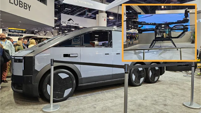 चीनमा बनेको साइबर ट्रकजस्तो यो ‘मोबाइल एयरक्राफ्ट क्यारियर’ बाटै फ्लाइङ कार लञ्च गर्न सक्ने