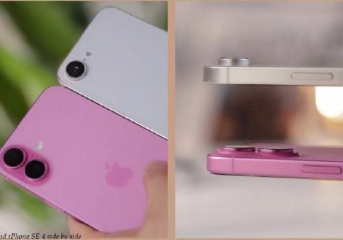 आईफोन १६ सँग तुलना गरिएको आईफोन एसई ४ को तस्बिरहरू लीक
