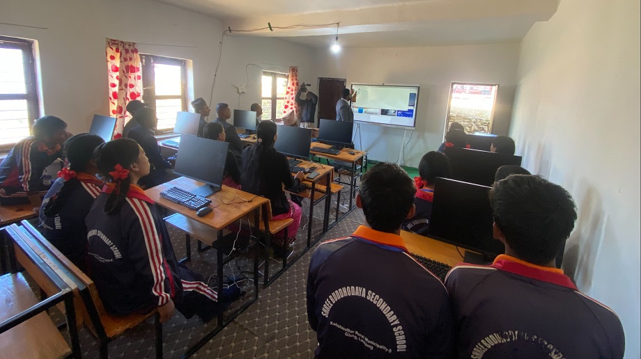 Chinese Embassy in partnership with MOCIT and Huawei Nepal initiates smart classroom in Gandaki Province