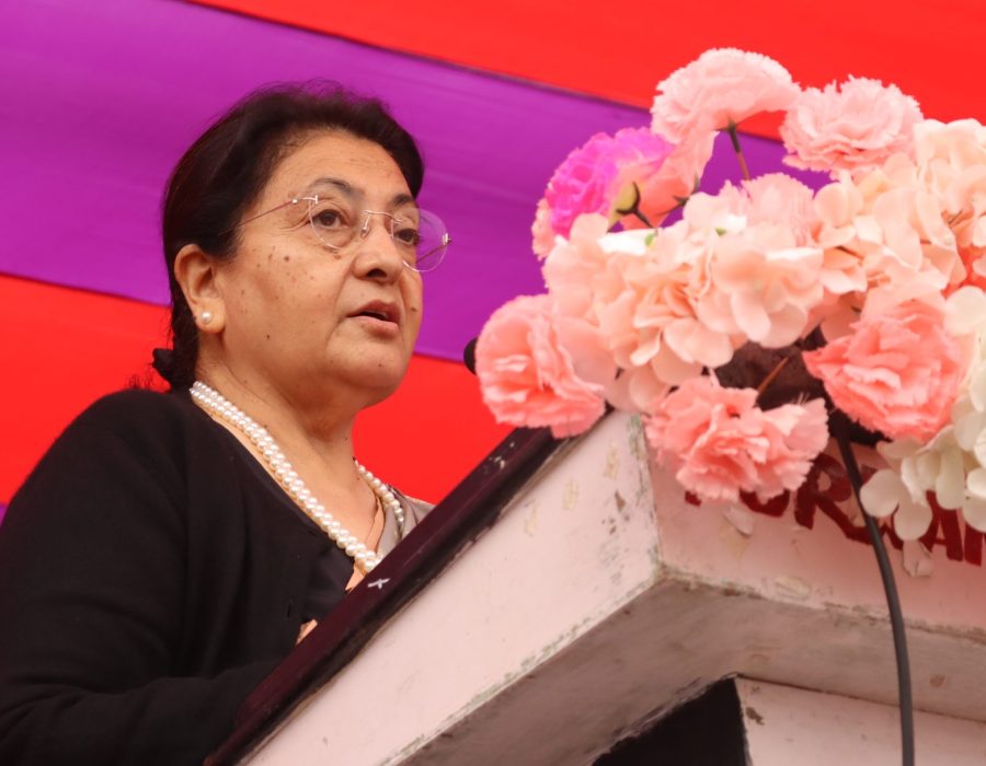 प्रविधिलाई आधार बनाउँदै अघि बढ्नु आजको आवश्यकता : पूर्वराष्ट्रपति भण्डारी