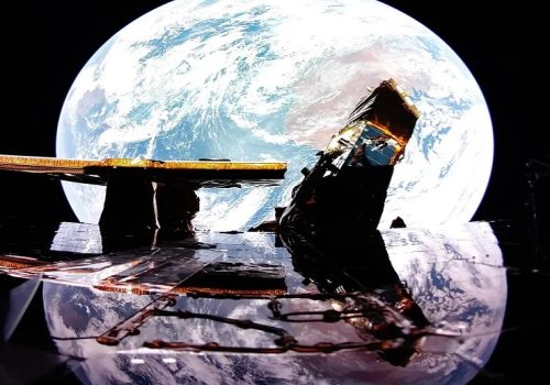 ब्लू गोस्ट यानले यसरी खिच्यो पृथ्वीले चन्द्रमामा ग्रहण लगाइरहेको मनमोहक फोटो