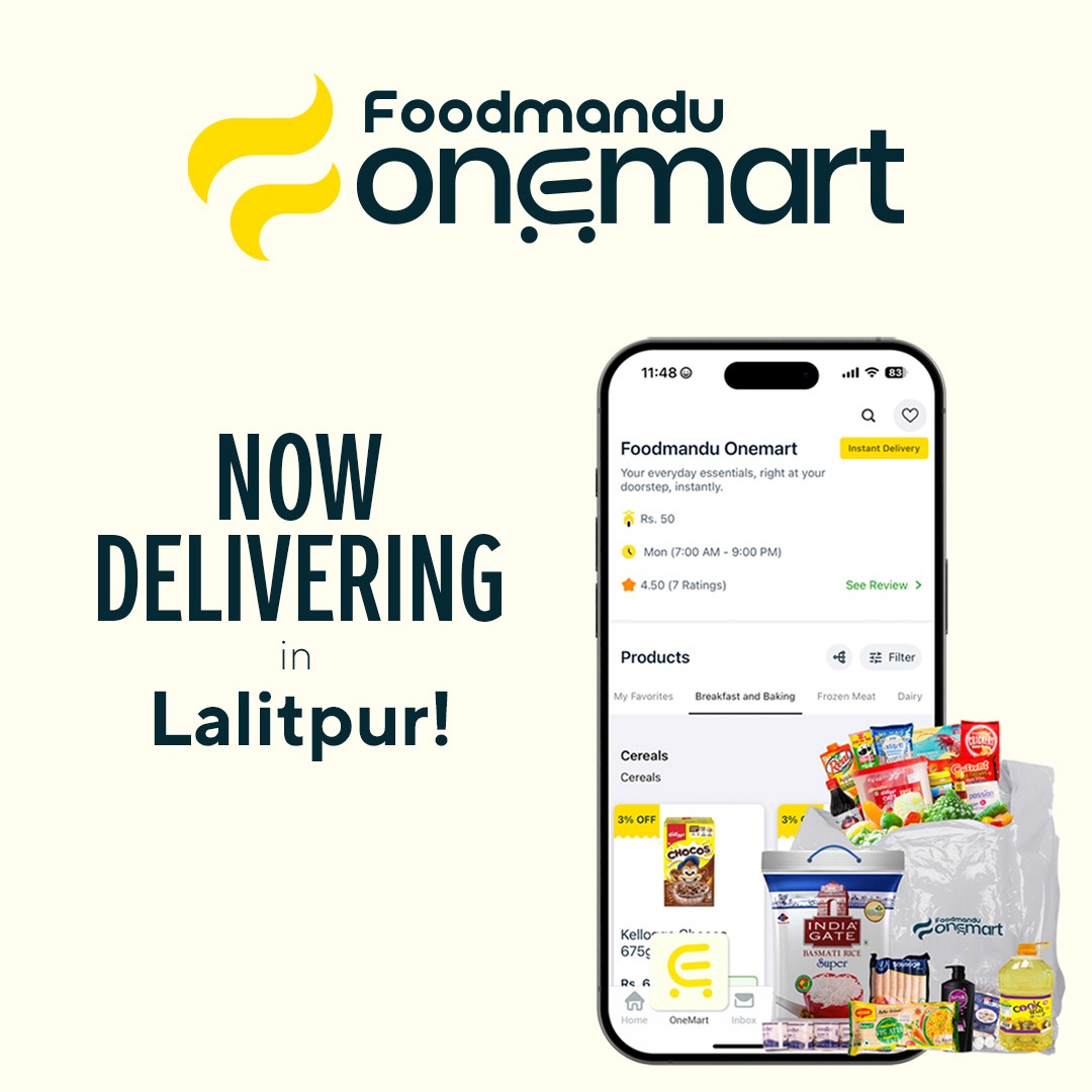 Foodmandu OneMart Expands Service to Lalitpur, Making Grocery Shopping Easier