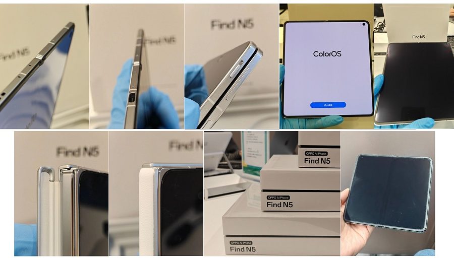 ओप्पो फाइन्ड एन५ थप लाइभ ईमेजहरूमा देखा परे