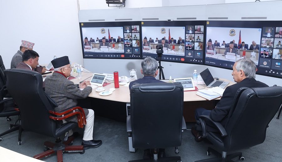 ‘एक्सन रूम’ बाट प्रम ओलीले भने: सूचना र प्रविधिको उपयोग गरेर जनतालाई लाभ दिन सकिन्छ