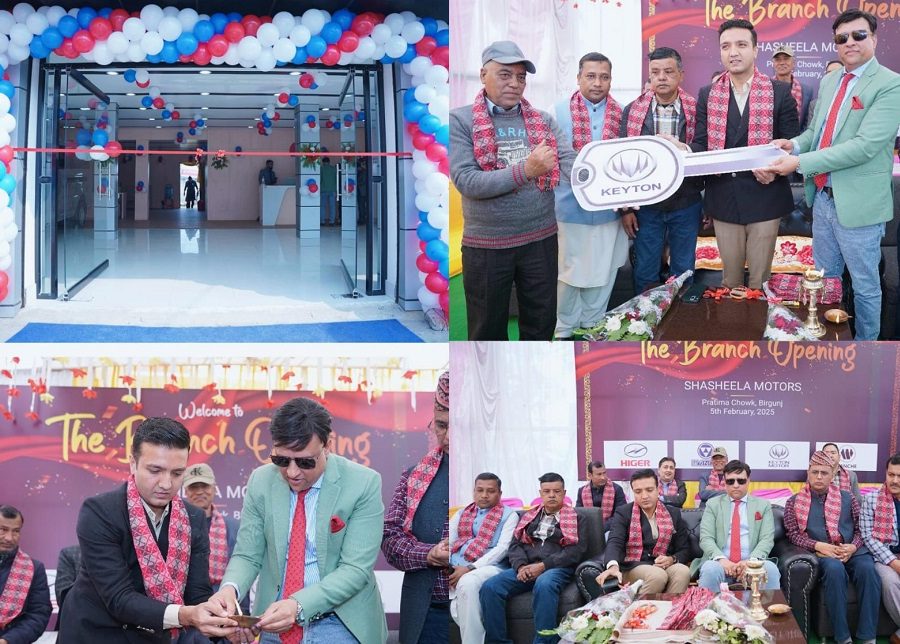 वीरगञ्जमा खुल्यो शशीला मोटर्सको विद्युतीय सवारी साधन बिक्री केन्द्र