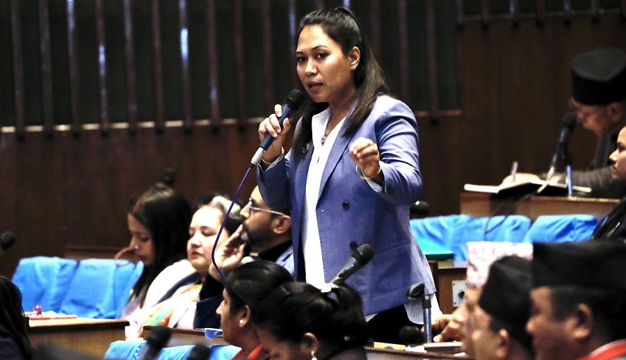 दम्भ देखाएर, पेलेर सामाजिक सञ्जाल विधेयक पास नगर्नुस्, युवाहरुको आवाज सुन्नुस्: सांसद श्रेष्ठ