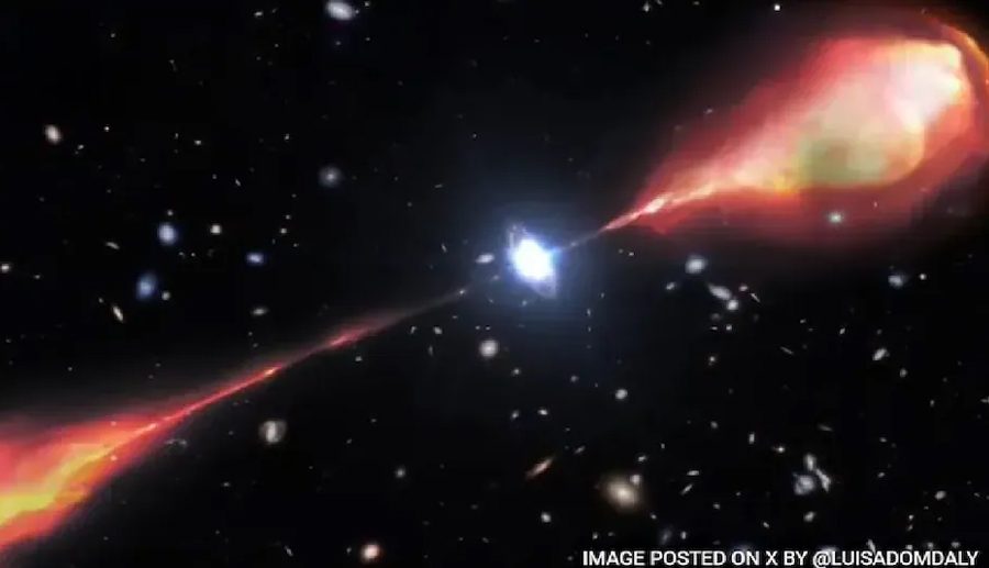 ब्रह्माण्डमा भेटियो २ लाख प्रकाश वर्षमा फैलिएको रेडियो जेट, मिल्की वे ग्यालेक्सी भन्दा दोब्बर चौडा