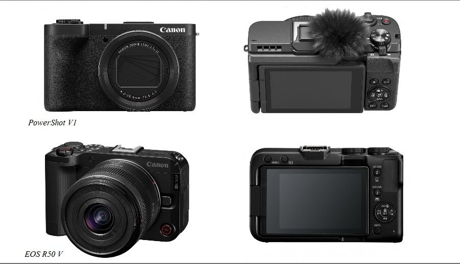 क्याननको ‘पावरशट भी१’ र ‘ईओएस आर५० भी’ भ्लगिङ क्यामराहरूको घोषणा