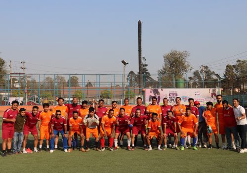एनसेल एनएसएलको अवसरमा मैत्रिपूर्ण फुटबल खेल आयोजना