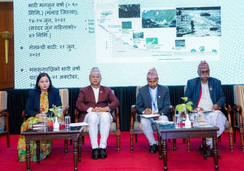 प्रविधिको प्रयोगबाट पूर्वसूचना प्रणालीलाई सुदृढ बनाउन सरकार क्रियाशील छ: उर्जामन्त्री खड्का